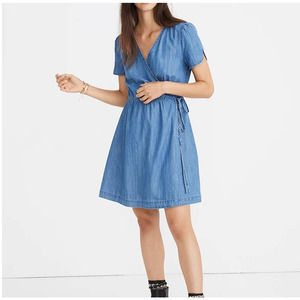 Madewell Denim Wrap Dress in XS #323